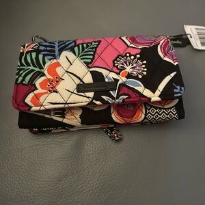 Vera Bradley Women's Floral Wallet - Pink and Black